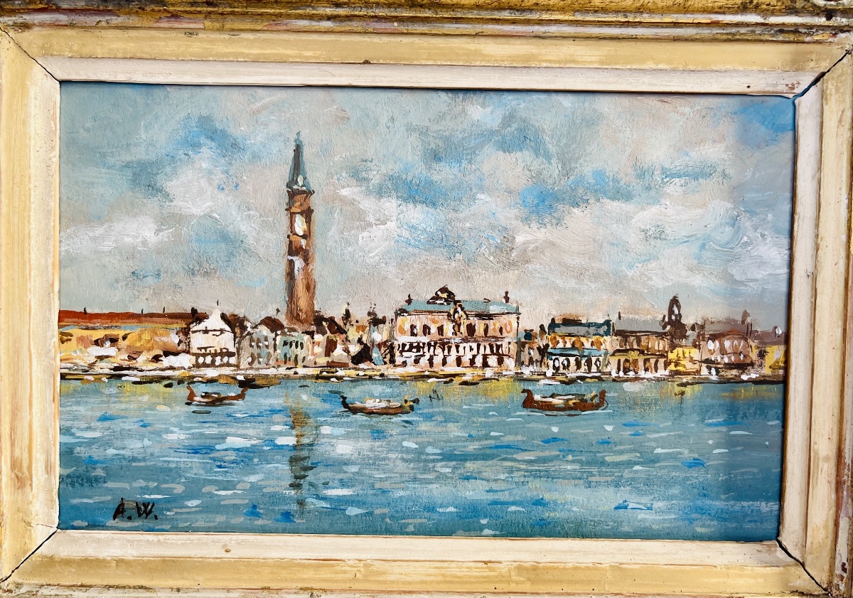 Painting Of Venice By A.w.-photo-4